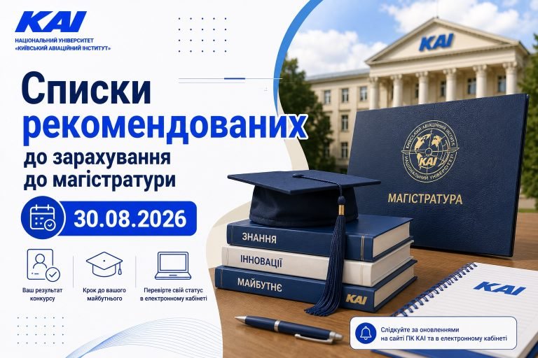 Списки рекомендованих до зарахування до магістратури 30.08.2026
